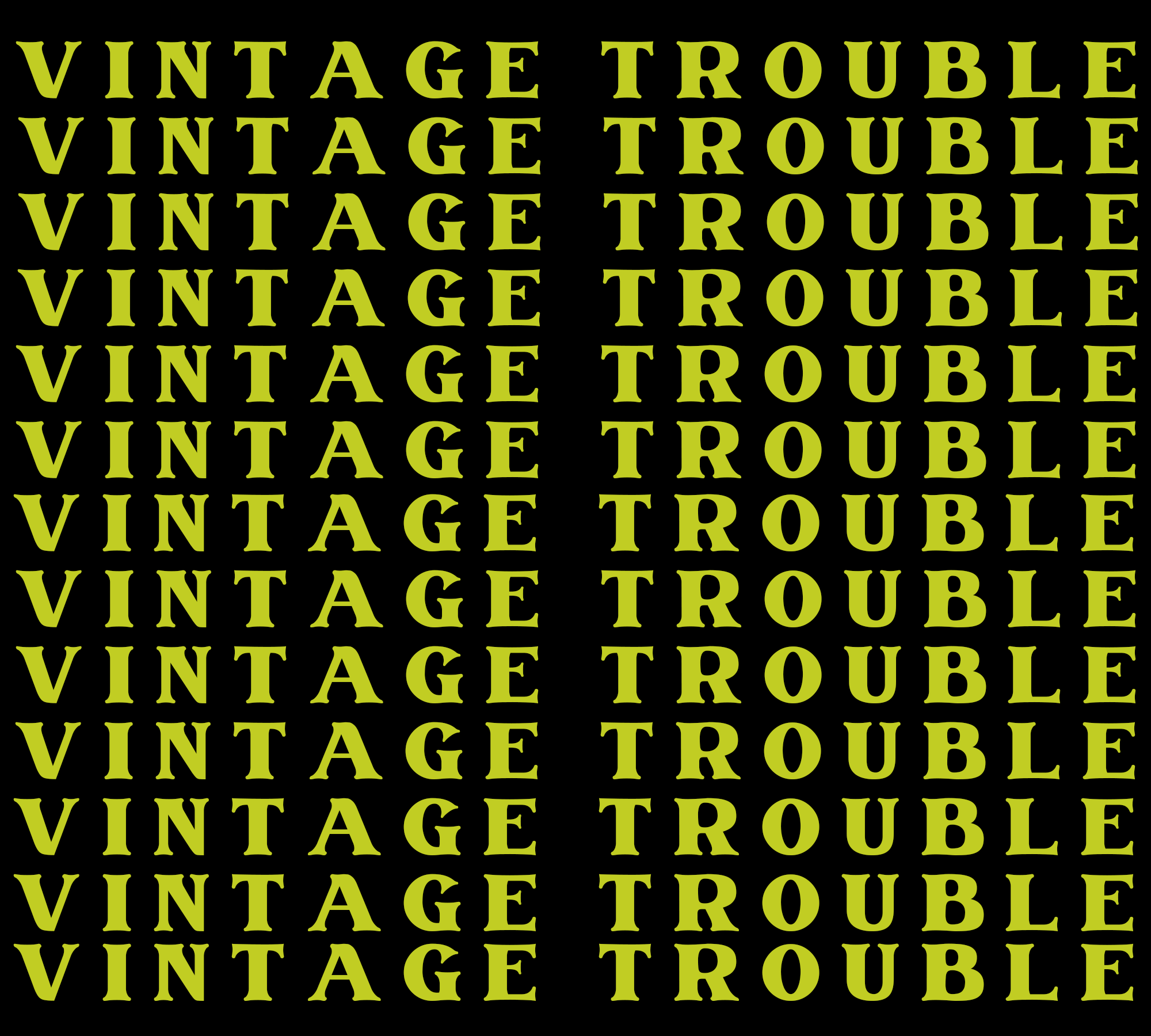 洋楽 VINTAGE TROUBLE VINTAGE TROUBLE 